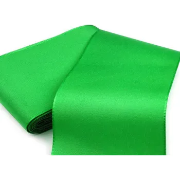 Stuha taftová šíře 10,8 cm, barva 309 zelená irská