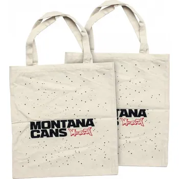 Montana bavlněná taška Logo+stars přírodní