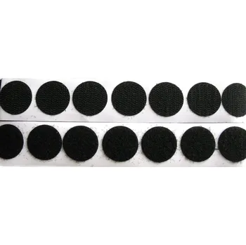 Zip Suchý zip samolepicí - kolečka Ø 25 mm, barva Černá