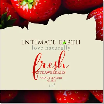 Lubrikační gel Intimate Earth Oral Pleasure Glide Fresh Strawberries 3ml
