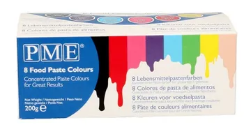 Potravinářské barvivo PME Sada osmi základních gelových barev