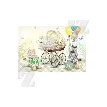 Blahopřání s textem W Narození miminka CN-705, MFP paper