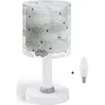 Dalber 41411E CLOUDS grey - Dětská stolní lampička s mráčky v šedé barvě + Dárek LED žárovka (Stolní lampička pro děti s motivem mraků)