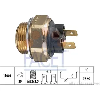 Ventilátor topení a klimatizace Facet 7.5111