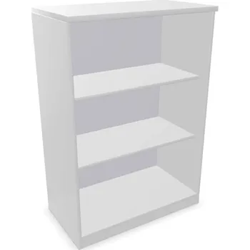 Policová skříň Kancelářská skříň - regál, v x š x h: 1155 x 800 x 445 mm, barva světle šedá