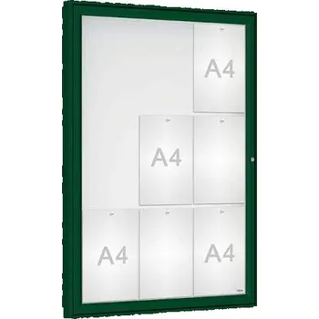 Vitrína venkovní 'Klasik', 1050 x 750 mm, barva zelená RAL6005