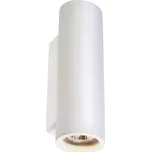 BIG WHITE / SLV 148060 PLASTRA - Nástěnné sádrové svítidlo 2 x GU10 (Sádrové svítidlo na zeď, přetíratelné interiérovými barvami, přímo nepřímé svícení UP/DOWN)