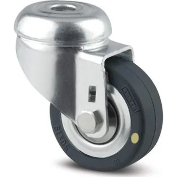 Pojezdové kolečko Transportní antistatické kolečko, otočné, s hřbetním otvorem, nosnost 40 kg