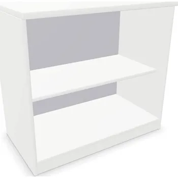 Policová skříň Kancelářská skříň - regál, v x š x h: 740 x 800 x 445 mm, barva bílá