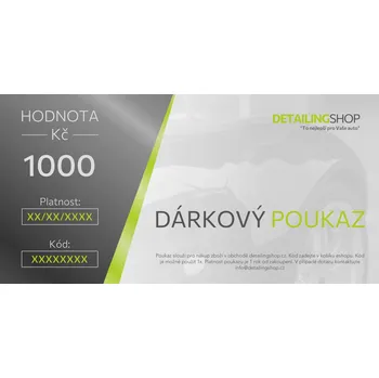 DS Dárkový poukaz v hodnotě 1000,- Kč