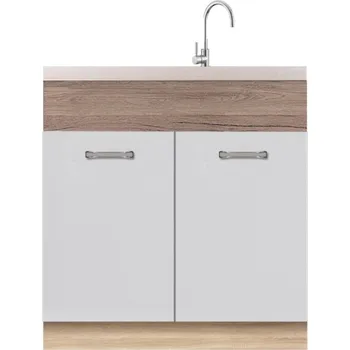 Kuchyňská skříňka Kuchyňská skříňka Econo 12D Dub Sonoma/Bílý/San Remo