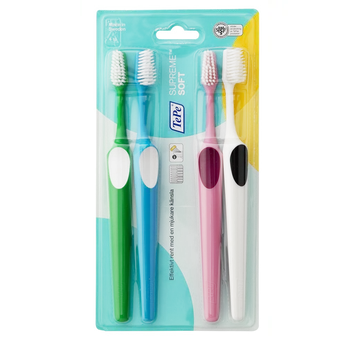 Zubní kartáček TePe Supreme soft zubní kartáčky 3+1 zdarma