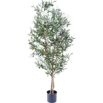 umělá květina Umělý strom Olivovník 3 přírodní kmeny, 150cm