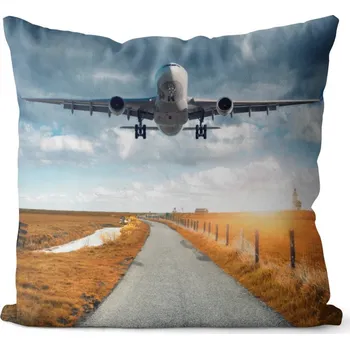 Dekorativní polštářek Polštář Nouzové přistání (Velikost: 40 x 40 cm)
