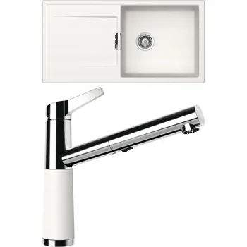 Granitový dřez Set Schock S9-5 (dřez Mono D-100L Polaris + baterie SC-510.120 Polaris)