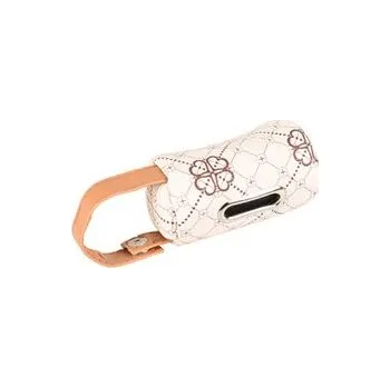 sáček na exkrement Flamingo Vito módní taštička s uchem na exkrementové sáčky béžová