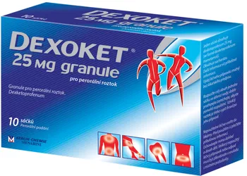 Lék na bolest, zánět a horečku Dexoket 25 mg granule 10 sáčků