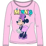 E Plus M Tričko s dlouhým rukávem Minnie světle růžové bavlna 134 cm