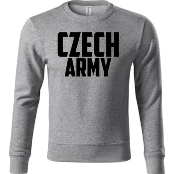 Pánská mikina STRIKER Šedá mikina Czech army Velikost: L