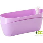 Truhlík samozavlažovací Doppio - fialová 38 cm