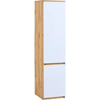 Šatní skříň Úzká šatní skříň Arca 2 -arktická bílá/dub wotan