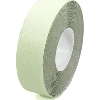 Výstražná páska Fotoluminiscenční protiskluzová páska FLOMA Super Glow in the Dark - délka 15 m, šířka 5 cm, tloušťka 1,5 mm