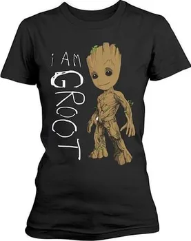 Dámské tričko PHD Merchandise Guardians of the Galaxy 2 I Am Groot černé