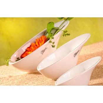 Váza Paramit Paola aranžovací miska bílá 16 cm