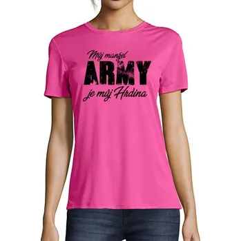 Oblečení a móda STRIKER Dámské tričko můj manžel je můj hrdina Velikost: XS