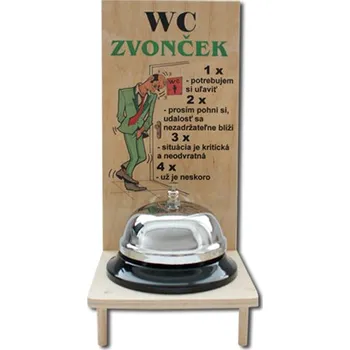 Žertovný předmět Dřevěný WC zvonek