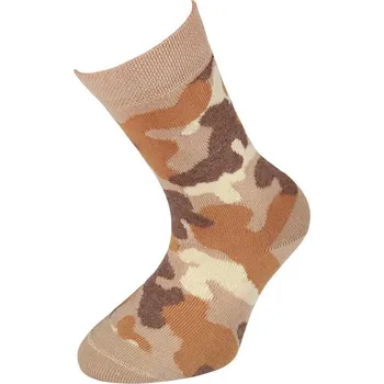 Chlapecké oblečení Ponožky TREPON MASKI béžové maskáčové velikosti ponožek: 16-18 ( EUR vel. 24-27)