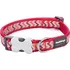 Obojek pro psa Red Dingo Ziggy reflexní červený 20-32 cm/12 mm