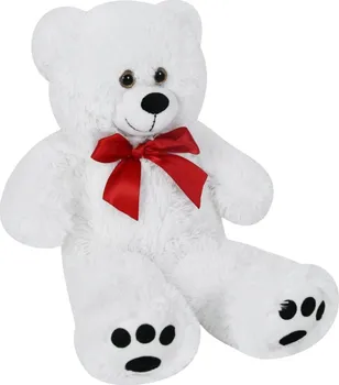 Plyšová hračka DBA Heboučký plyšový medvěd bílý 50 cm