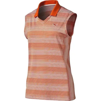 PUMA PUMA Ladies Dense Stripe Sleeveless Polo CHERRY TOMATO, Velikost XS, XL
