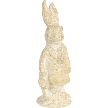 Velikonoční dekorace Velikonoční dekorace králíka v krémovo-žlutém provedení Métallique - 4*4*11 cm