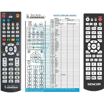Dálkový ovladač General SENCOR SDV7406 - náhradní dálkový ovladač