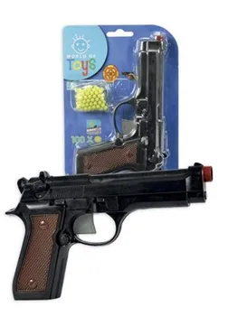 Dětská zbraň Simba Pistole kuličková s municí 21 cm černá/hnědá