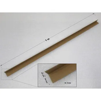 Obalový materiál Ochranné papírové rohy - 50 x 50 x 3/1000 mm