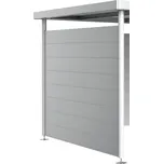 Boční stěna k přístřešku pro zahradní domek Biohort HighLine H4 stříbrná metalická