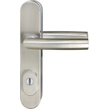Dveřní kování Bezpečnostní nerezové kování R.711.ZB s překrytím vložky nerez 92 mm - tl. dveří 67-80mm Klika / klika Art. 67