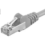 PREMIUMCORD Patch kabel CAT6a S-FTP, RJ45-RJ45, AWG 26/7 7m šedá