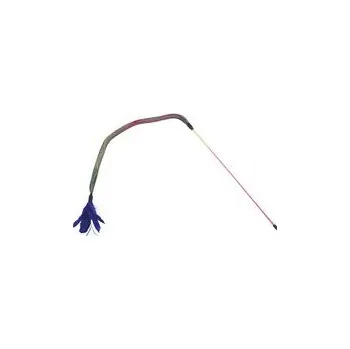 Hračka pro kočku Record hračka pro kočku mávátko elastická trubička s peřím 42 x 50 x 8 cm modrá