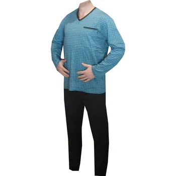 Pánské pyžamo xcena Pyžamo pánské bavlněné s dl. rukávem Velikost: XL