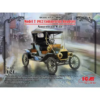 Plastikový model 1:24 Model T 1912 Commercial Roadster American Car