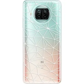 Pouzdro na mobilní telefon Odolné silikonové pouzdro iSaprio - Abstract Triangles 03 - white - Xiaomi Mi 10T Lite