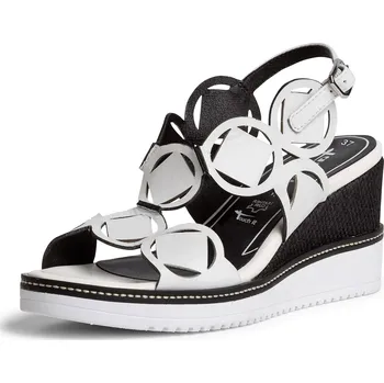 Dámské polobotky TAMARIS Dámské letní boty TAMARIS, model 1-28312-24 125 white/black Velikost: 39