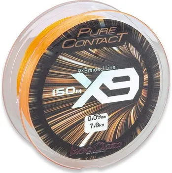 Iron Claw šňůra Pure Contact X9 0,13mm 150m oranžová