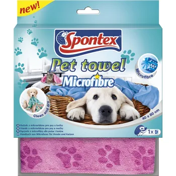 Spontex Pet Towel Microfibre 40 x 80 cm