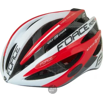 Cyklistická přilba Force Road Pro White/Red