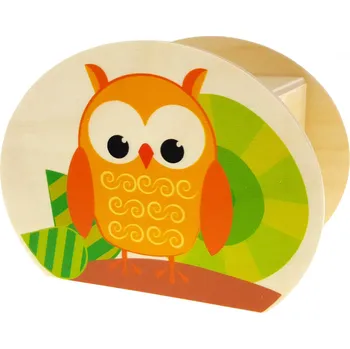 Výuková hračka Hess Dřevěná pokladnička sovičky